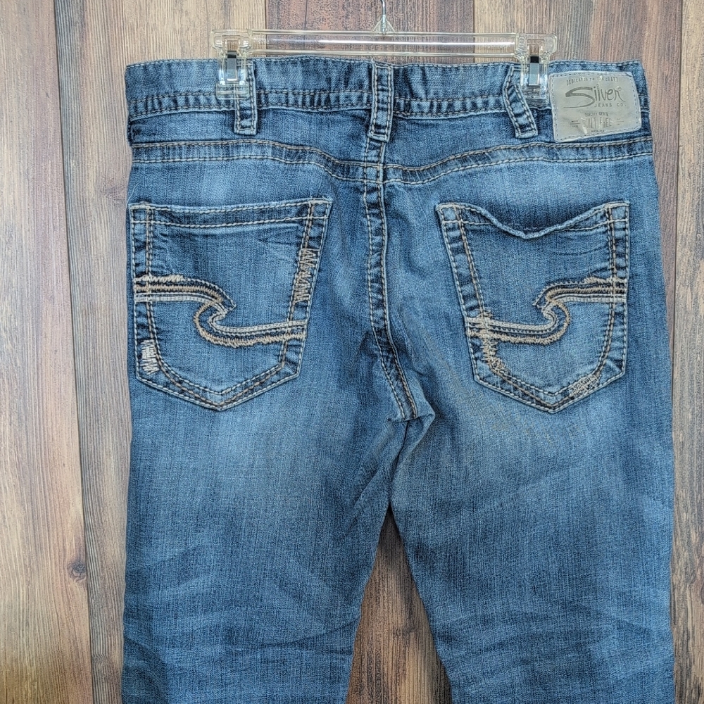 Silver Jeans Relaxed Fit Straight Leg Jeans 36x34             216F